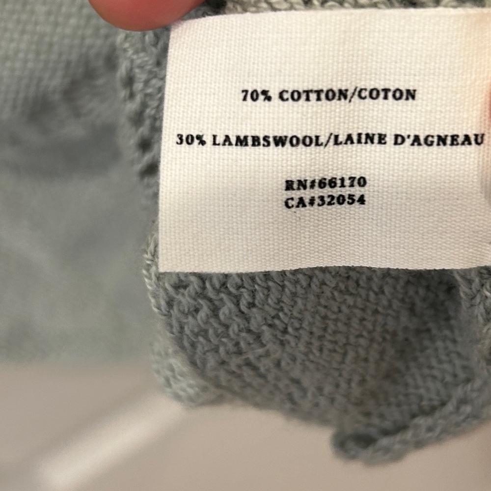 Anthropologie Sparrow Light Lambswool and Cotton Open-Front Knitted Sweater - Picture 5 of 7